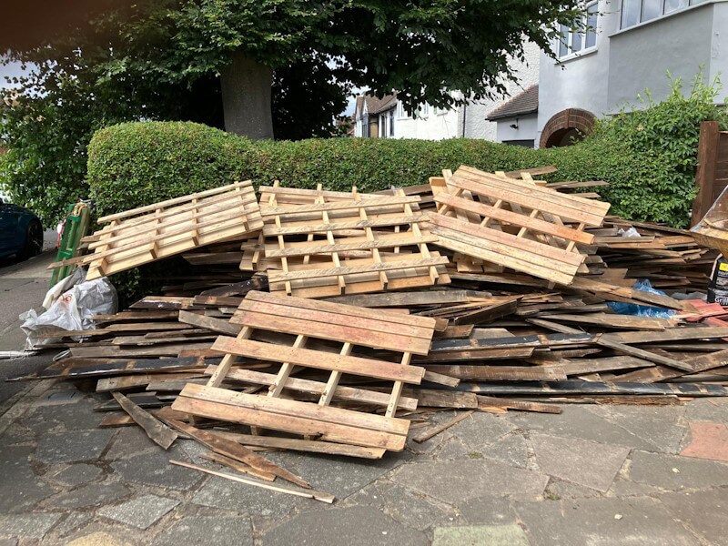 Pallet and wood waste collection Crichton Road Carshalton SM5 - Junk Guy construction debris removal service