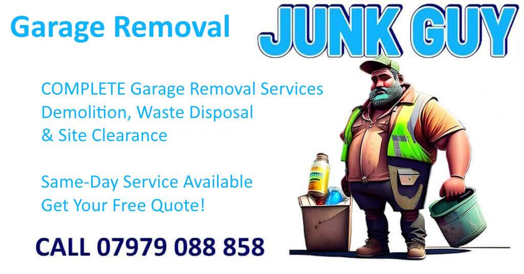 Garage removal services London by Junk Guy - professional garage demolition and asbestos removal specialists