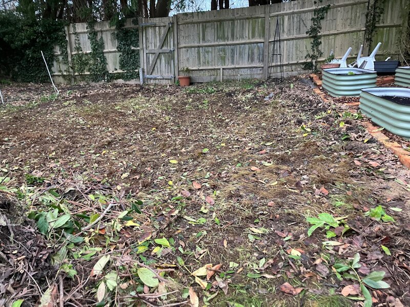 Cleared lawn area after professional garden clearance service in Pembury, Kent TN2