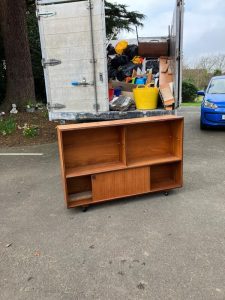 Wooden unit collected for furniture disposal in Tonbridge Kent by Junk Guy®